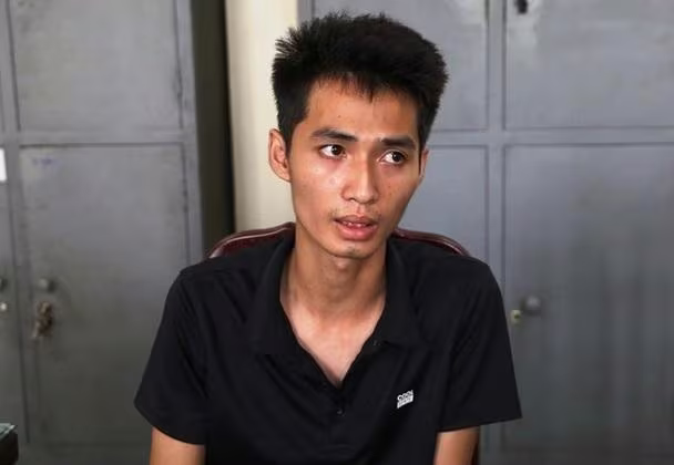 Đối tượng Giang bị bắt khi đang định trốn về Hà Nội Đối tượng Giang bị bắt khi đang định trốn về Hà Nội