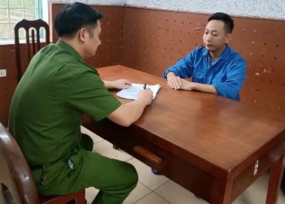 Phạm Minh Đức tại Cơ quan điều tra. Phạm Minh Đức tại Cơ quan điều tra.