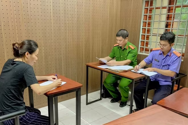 Cơ quan tố tụng ghi lời khai của đối tượng Bắc Cơ quan tố tụng ghi lời khai của đối tượng Bắc