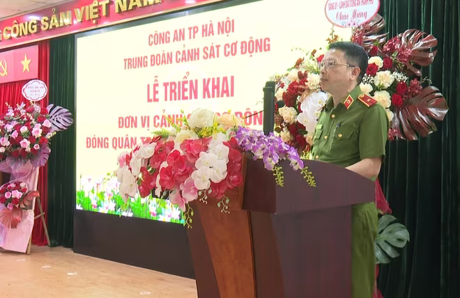 Thiếu tướng Nguyễn Hồng Ky phát biểu tại buổi lễ Thiếu tướng Nguyễn Hồng Ky phát biểu tại buổi lễ