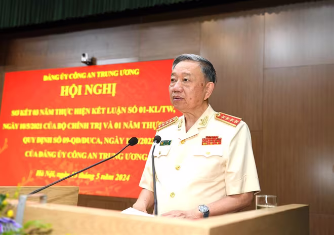 Bộ trưởng Tô Lâm phát biểu kết luận Hội nghị. Bộ trưởng Tô Lâm phát biểu kết luận Hội nghị.