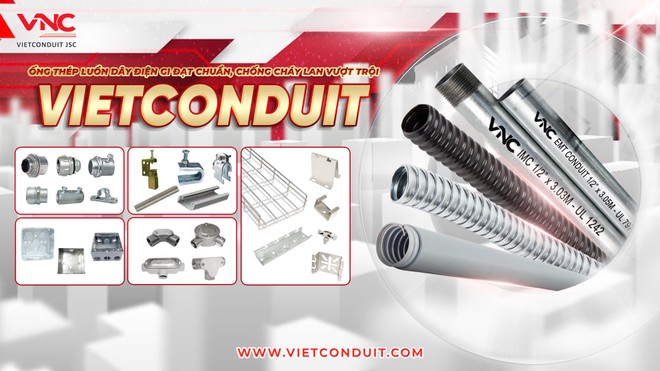Ống thép luồn dây điện ren IMC - Vietconduit đạt chuẩn UL 1242