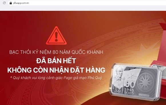 Cảnh báo giả mạo fanpage của Tập đoàn Vàng bạc Đá quý Phú Quý  ảnh 3