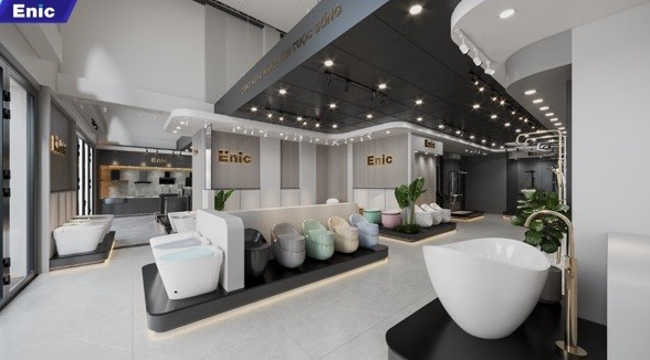 Mua sắm thoải mái trong không gian showroom thoáng đãng