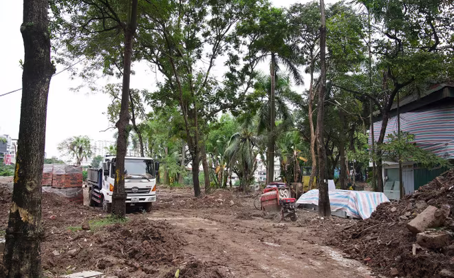 Công tác thi công đang tích cực được triển khai Công tác thi công đang tích cực được triển khai