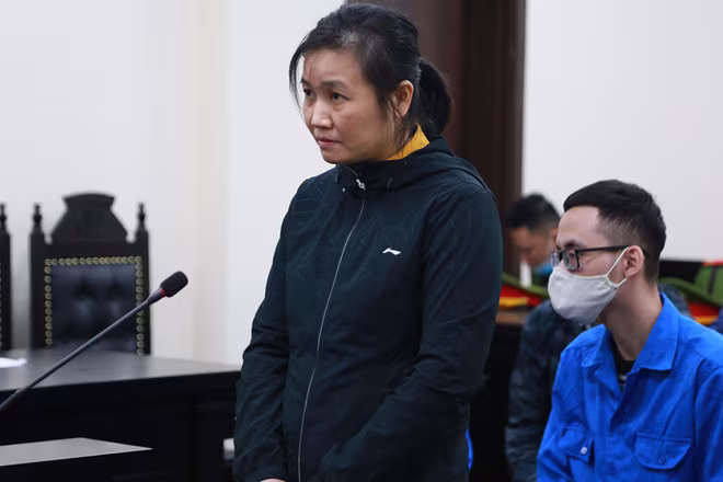 Đối tượng Nguyễn Thị Nguyệt tại phiên tòa