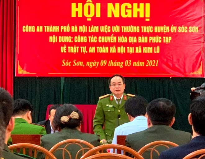 Đại tá Nguyễn Thanh Tùng - Phó Giám đốc - Thủ trưởng Cơ quan CSĐT CATP Hà Nội phát biểu chỉ đạo tại hội nghị Đại tá Nguyễn Thanh Tùng - Phó Giám đốc - Thủ trưởng Cơ quan CSĐT CATP Hà Nội phát biểu chỉ đạo tại hội nghị