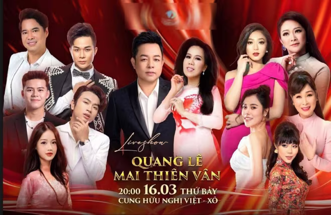 Mai Thiên Vân hiếm hoi hội ngộ khán giả quê nhà trong live show của Quang Lê