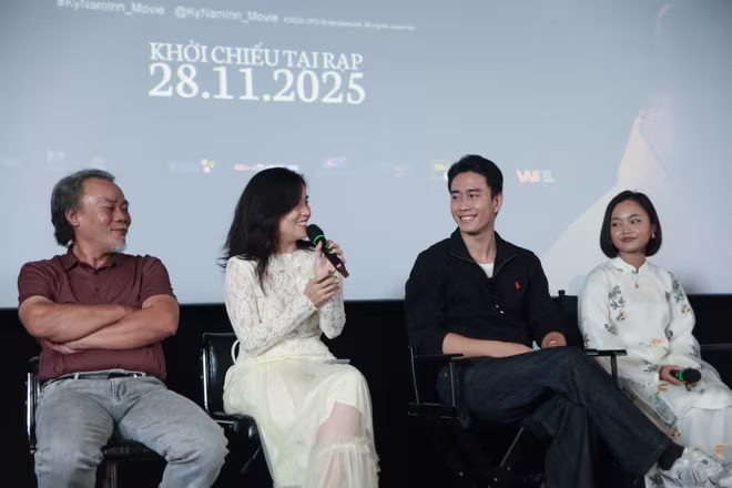 Diễn viên Lý Hồng Ân chia sẻ tại sự kiện