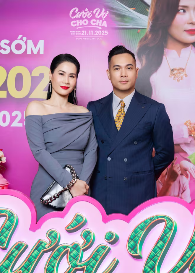 Diễn viên Thân Thuý Hà và Trương Thế Vinh trên thảm đỏ sự kiện