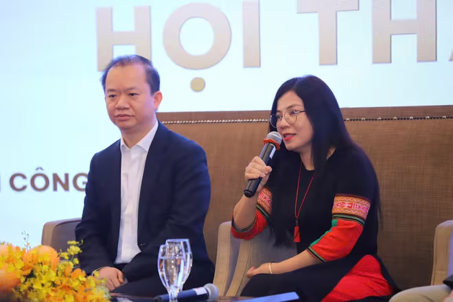 Tiến sĩ Trần Thị Phương Lan chia sẻ tại hội thảo