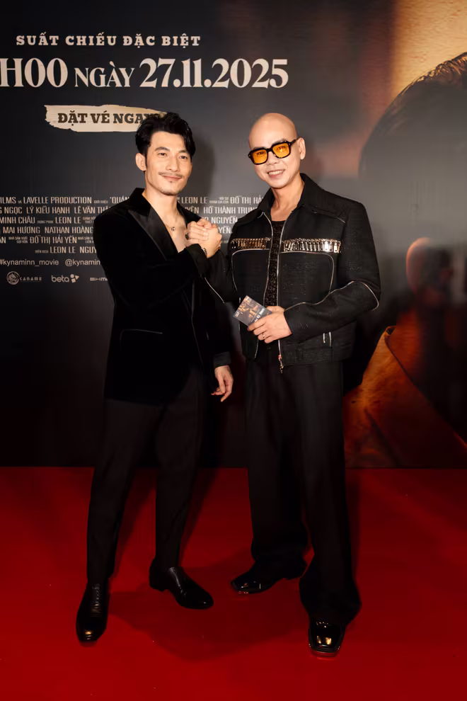 Dàn anh tài cũng không thể vắng mặt tại sự kiện quan trọng của Liên Bỉnh Phát. Trong ảnh là anh tài Phan Đinh Tùng