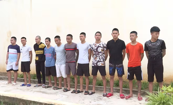Các đối tượng bị bắt giữ Các đối tượng bị bắt giữ
