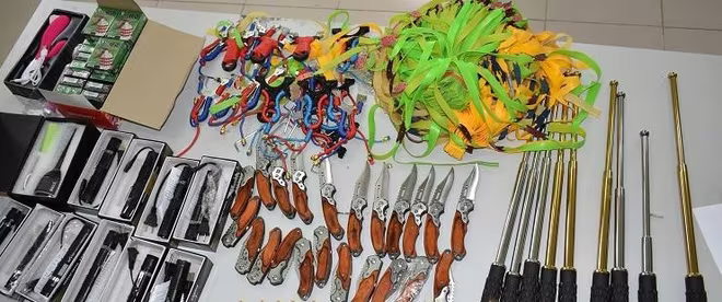 Số vũ khí thô sơ, công cụ hỗ trợ bị thu giữ