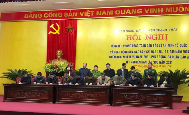 Các đơn vị ký cam kết đảm bảo trật tự, phòng chống mua bán vận chuyển tàng trữ sử dụng pháo Các đơn vị ký cam kết đảm bảo trật tự, phòng chống mua bán vận chuyển tàng trữ sử dụng pháo