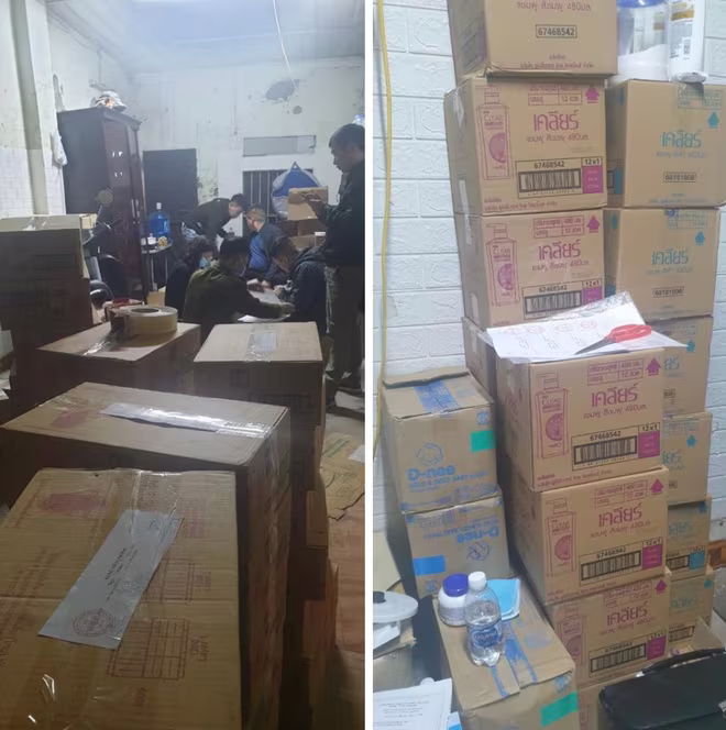 Số hàng hóa bị lực lượng chức năng tạm giữ Số hàng hóa bị lực lượng chức năng tạm giữ