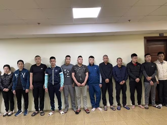 Các đối tượng bị bắt giữ Các đối tượng bị bắt giữ