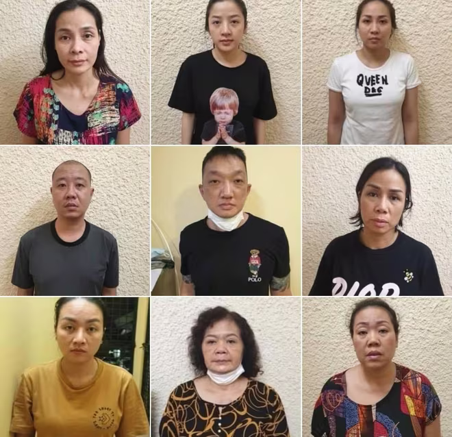 Các đối tượng bị bắt giữ Các đối tượng bị bắt giữ