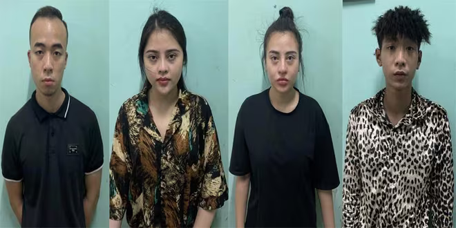 Nhóm đối tượng bị bắt giữ Nhóm đối tượng bị bắt giữ