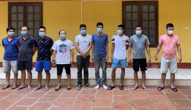 Các đối tượng bị bắt giữ Các đối tượng bị bắt giữ