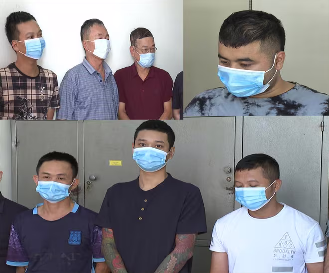 Các đối tượng bị bắt giữ Các đối tượng bị bắt giữ