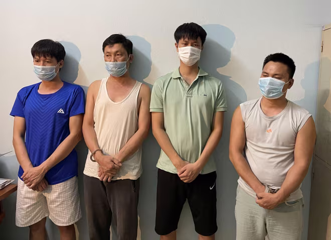 Nhóm đối tượng bị bắt giữ Nhóm đối tượng bị bắt giữ