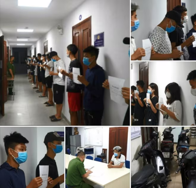 Các đối tượng tụ tập, gây rối trật tự bị bắt giữ Các đối tượng tụ tập, gây rối trật tự bị bắt giữ