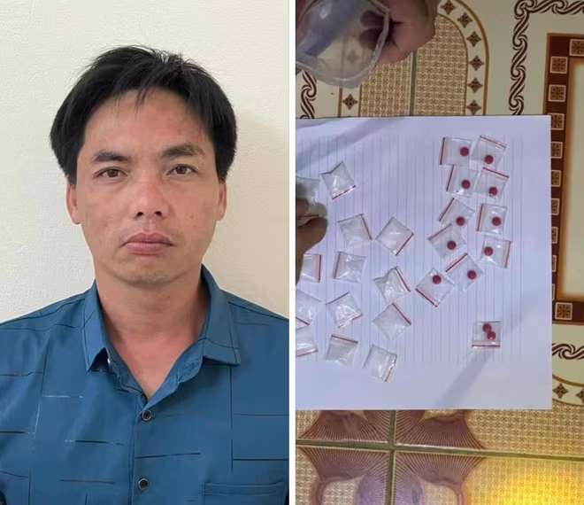 Đối tượng cùng số tang vật bị thu giữ Đối tượng cùng số tang vật bị thu giữ