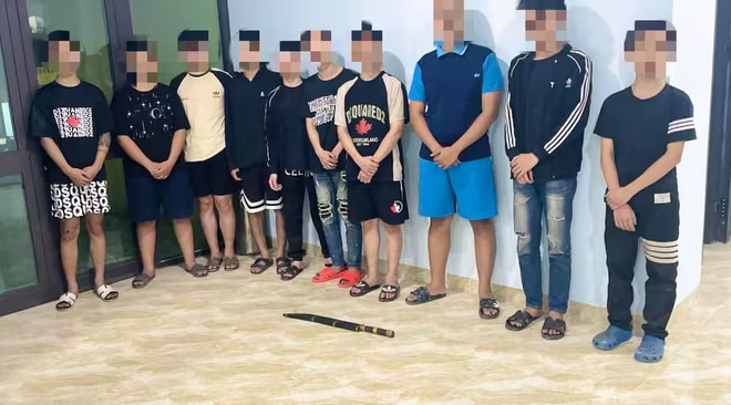 Nhóm đối tượng gây rối trật tự vì mâu thuẫn nhỏ Nhóm đối tượng gây rối trật tự vì mâu thuẫn nhỏ