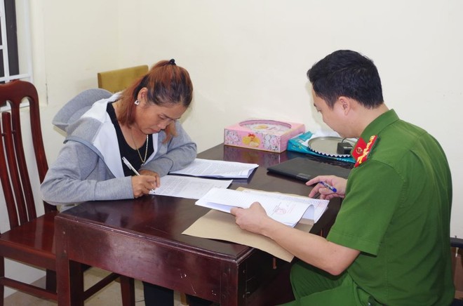 Cơ quan điều tra lấy lời khai của Vũ Thị Thu