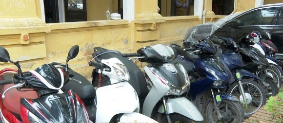 Các tang vật bị thu giữ