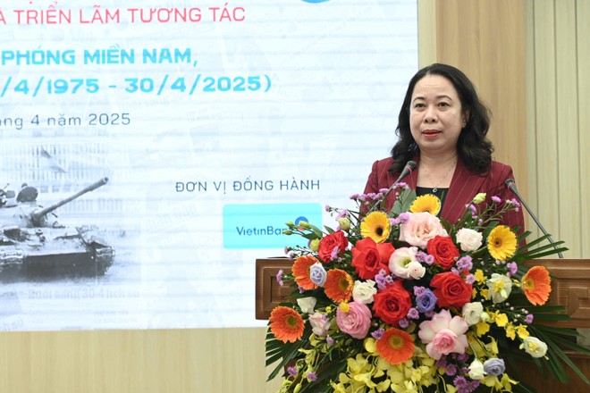 Đồng chí Võ Thị Ánh Xuân, Ủy viên Trung ương Đảng, Phó Chủ tịch nước đánh giá cao Báo Nhân Dân đã chuẩn bị cẩn trọng, kỹ lưỡng, tổ chức Đợt thông tin tuyên truyền đặc biệt trên các ấn phẩm
