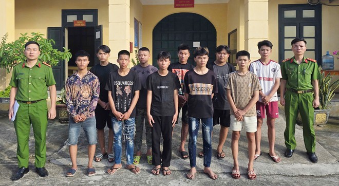 Nhóm đối tượng bị tạm giữ