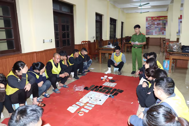 Nhóm đối tượng bị bắt giữ