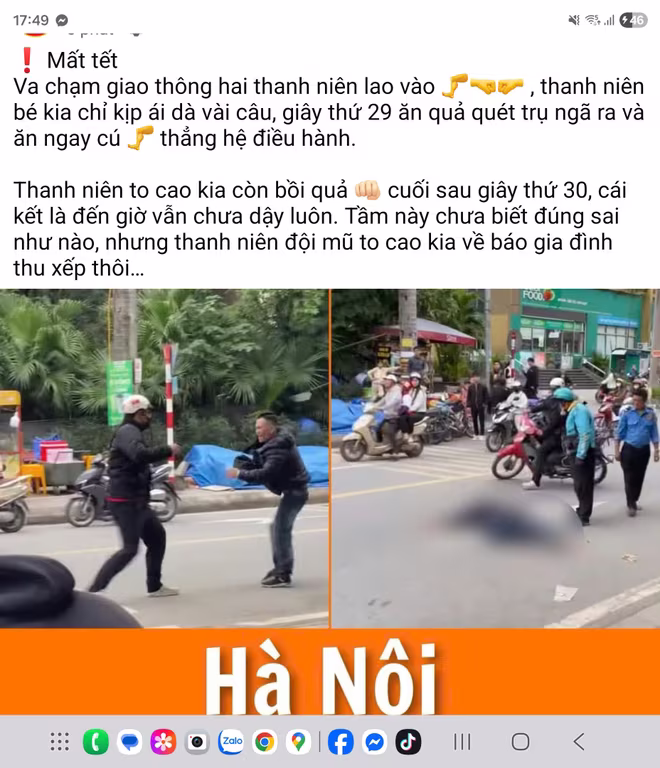 Sự việc được đăng tải trên các trang mạng xã hội