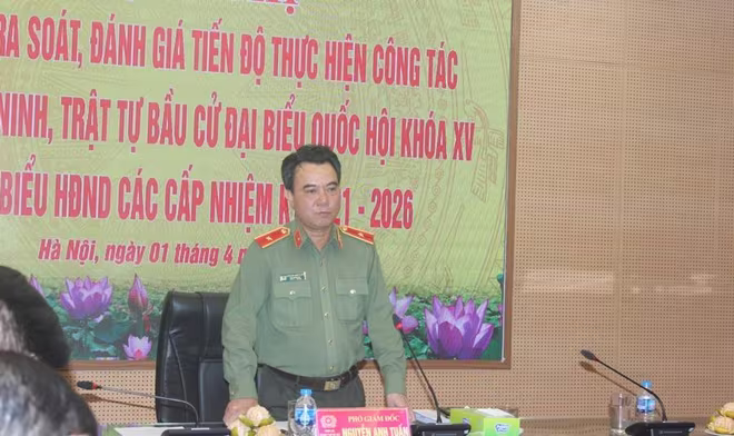 Thiếu tướng Nguyễn Anh Tuấn phát biểu chỉ đạo tại hội nghị Thiếu tướng Nguyễn Anh Tuấn phát biểu chỉ đạo tại hội nghị