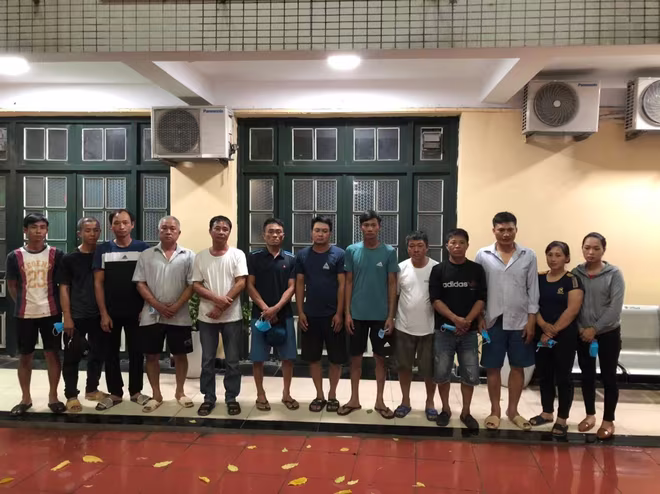 Những đối tượng vi phạm bị Phòng CSHS bắt giữ Những đối tượng vi phạm bị Phòng CSHS bắt giữ