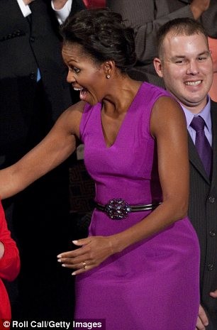 Những bộ váy yêu thích của phu nhân Obama ảnh 12 Những bộ váy yêu thích của phu nhân Obama ảnh 12