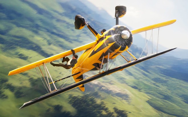 Tom Cruise với màn đu máy bay hai tầng cánh trong phim “Nhiệm vụ bất khả thi: Nghiệp báo phần cuối”