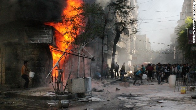 Syria tiếp tục chìm trong khói lửa ảnh 2 Syria tiếp tục chìm trong khói lửa ảnh 2