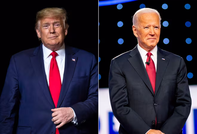 Ông Donald Trump và Joe Biden đang ganh đua nhau rất sít sao Ông Donald Trump và Joe Biden đang ganh đua nhau rất sít sao