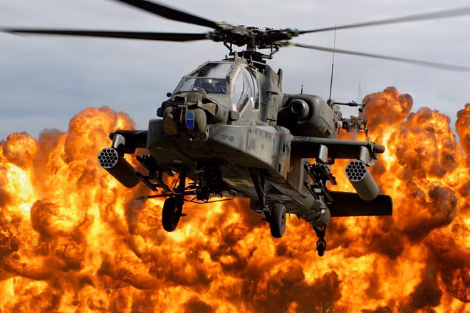 AH-64 Apache là một trong những loại trực thăng tấn công mạnh mẽ nhất thế giới AH-64 Apache là một trong những loại trực thăng tấn công mạnh mẽ nhất thế giới