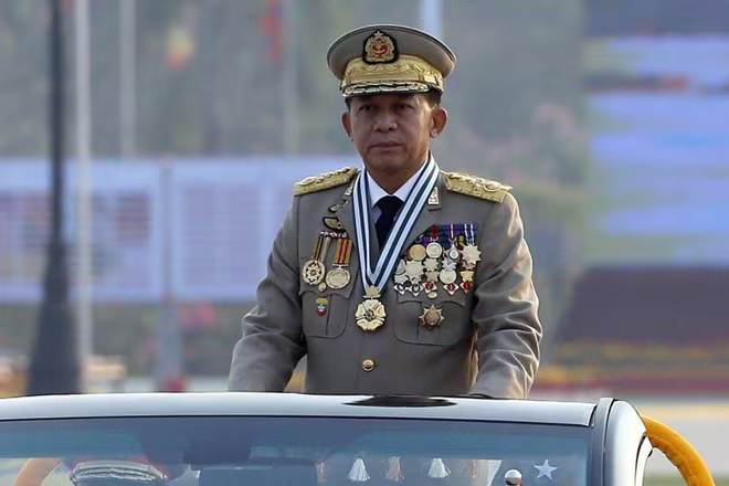 Tướng Min Aung Hlaing mới đây đã có cuộc họp với lãnh đạo các nước ASEAN Tướng Min Aung Hlaing mới đây đã có cuộc họp với lãnh đạo các nước ASEAN
