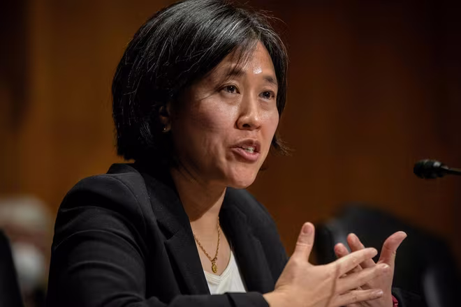 Đại diện Thương mại Mỹ Katherine Tai thừa nhận sự cấp thiết của việc mở rộng sản xuất và phân phối vaccine chống Covid-19