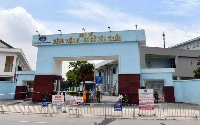 Bệnh viện K phong tỏa từ sáng 7-5 Bệnh viện K phong tỏa từ sáng 7-5