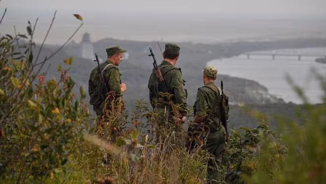 Binh sĩ Nga tại khu vực biên giới