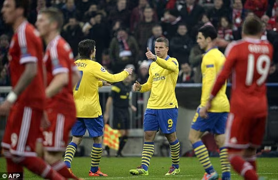 Arsenal tan mộng ngược dòng trước Bayern Munich ảnh 2 Arsenal tan mộng ngược dòng trước Bayern Munich ảnh 2