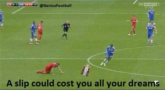 Cười ra nước mắt với ảnh chế Liverpool trượt ngã trước Chelsea ảnh 1 Cười ra nước mắt với ảnh chế Liverpool trượt ngã trước Chelsea ảnh 1