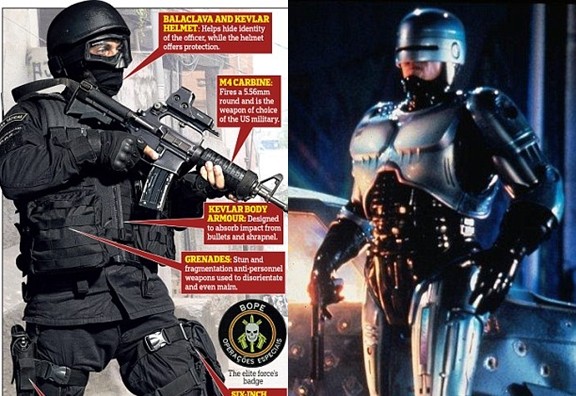 Cảnh sát ở World Cup 2014 trông không khác gì... Robocop ảnh 2 Cảnh sát ở World Cup 2014 trông không khác gì... Robocop ảnh 2