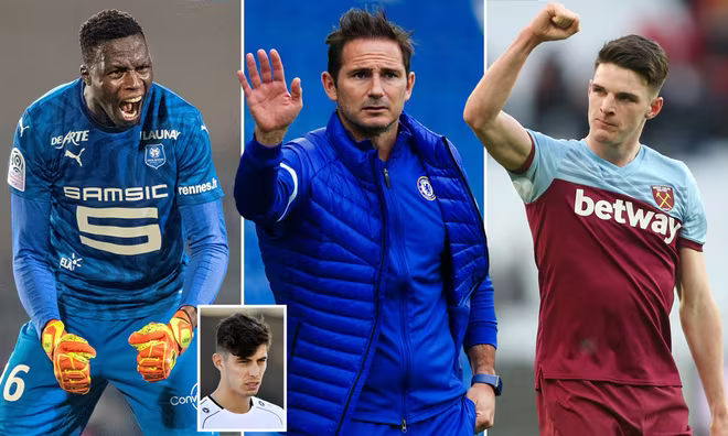 Mendy (trái) và Rice (phải) là hai mục tiêu tiếp theo của Chelsea Mendy (trái) và Rice (phải) là hai mục tiêu tiếp theo của Chelsea